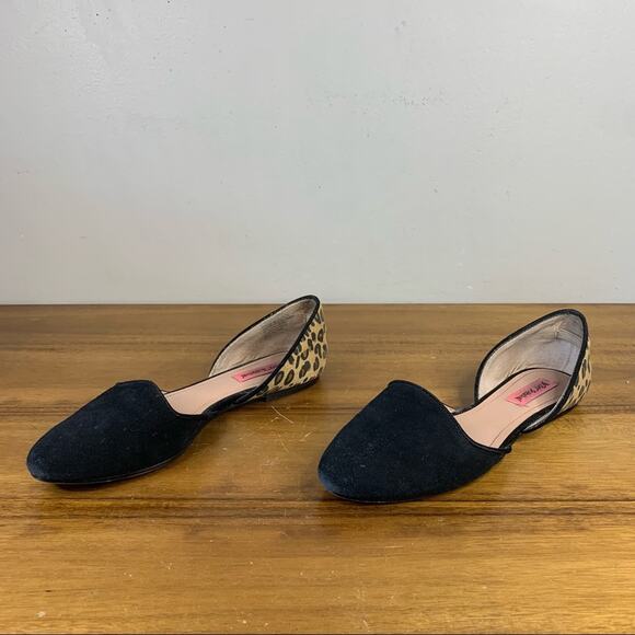 Betsey Johnson Cocoh Leopard D’Orsey Ballet Flat Size 8 - Picture 2 of 8